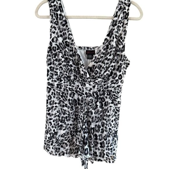 Torrid Animal Print Blouse Large Size 0 - Picture 2 of 9